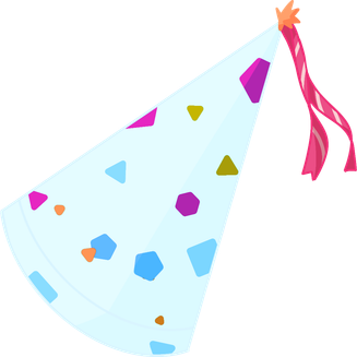Birthday Bash popup - party hat